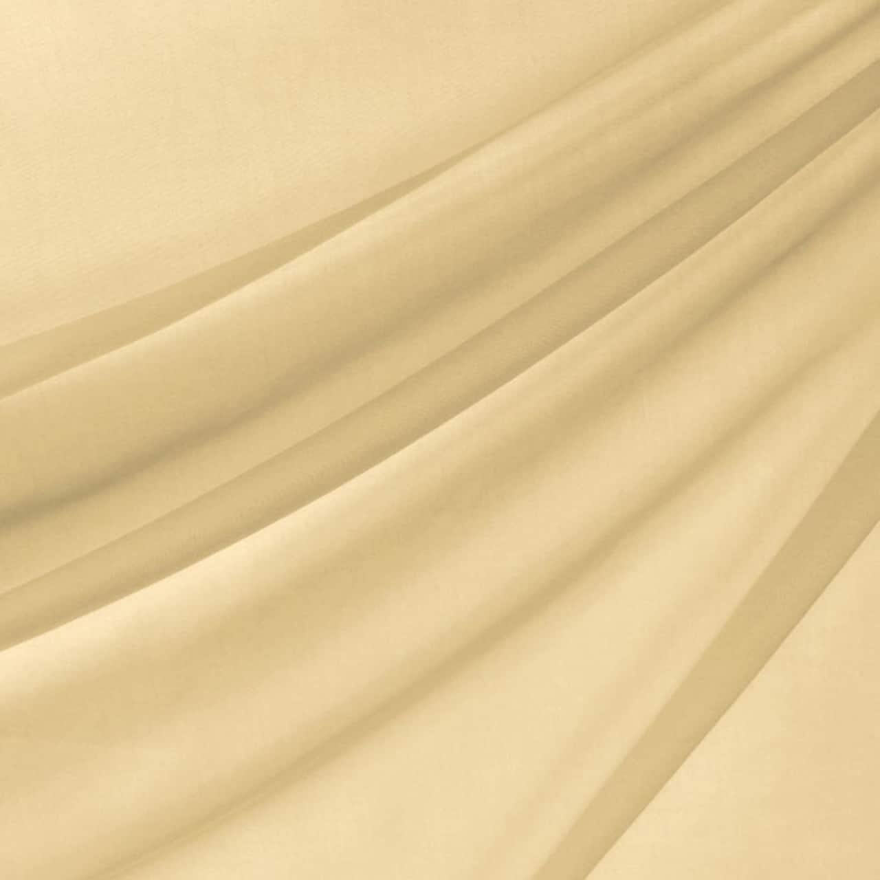 118&#x22; Soft Gold Voile